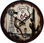 chrome_clock_31_cm_highway_66_map