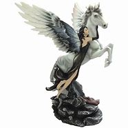 fee_et_pegase_sur_rocher_34x50cm