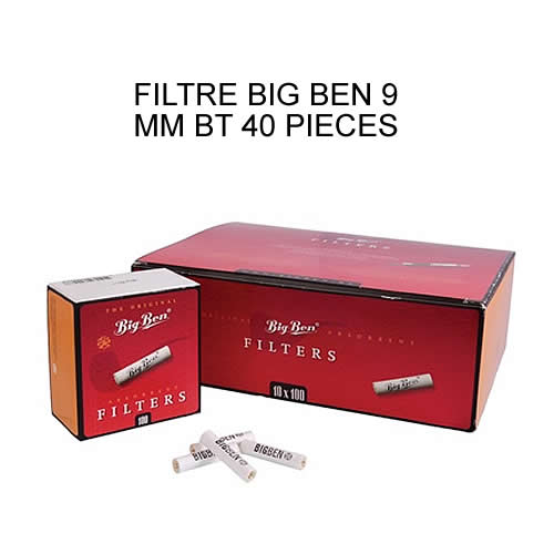 FILTRE BIG BEN 9 MM BT 40 PCS (FILTRE224Z)