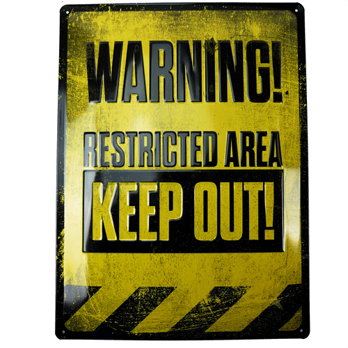 tin_sign_30cm_x_40cm_restricted_area___keep_out